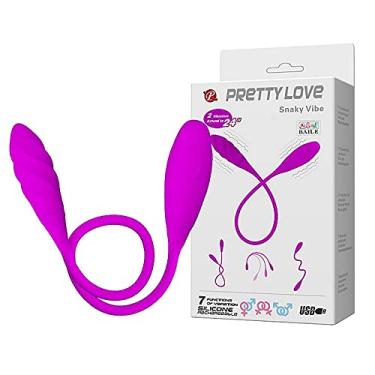 Imagem de Vibrador Duplo Flexível com 7 Modos de Vibração – PRETTY LOVE – SNAKY VIBE