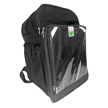 Imagem de Mochila Bag Térmica Delivery Invertida Reforçada Com Isopor Laminado - Preta