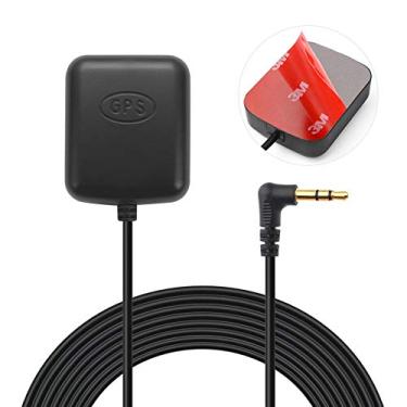 Imagem de Bingfu Câmera veicular veicular veicular, câmera veicular, GPS, antena, à prova d'água, adesivo oculto para montagem de 3,5 mm, plugue GPS, antena para câmera veicular DVR gravador GPS, receptor de rastreador GPS