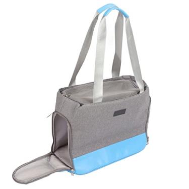 Imagem de Bolsa de ombro para animais de estimação bolsa de transporte para animais de estimação à prova d'água confortável para gatos Azul
