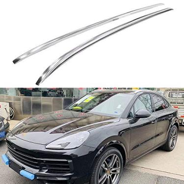 Imagem de UDP-Auto 2 peças de suporte de carga para rack de teto serve para Cayenne Coupe 2019 2020 2021 sem parafusos - prata