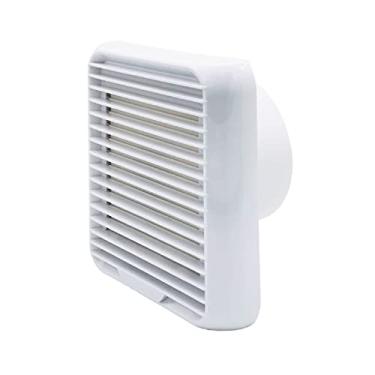 Imagem de Fã exausto Ventilador de Banheiro Fan Doméstica Vento Vento Shutter Tipo Exaustão Exaustão 8 "Ventilador de Ventilador de Fumazes com 7 Ventilador, Branco, 23W, 47dB Ventiladores de ventilação