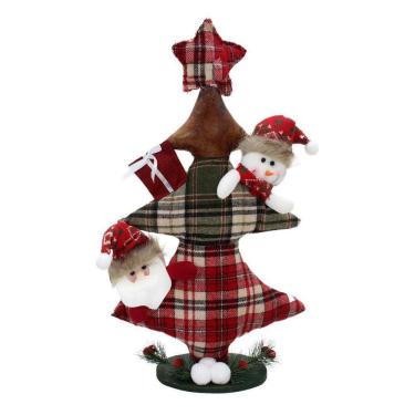 Imagem de Decoração Enfeite Natal Papai Noel Árvore Natalina 57Cm