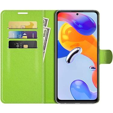 Imagem de Capa Capinha Carteira Para Xiaomi Redmi Note 11 Pro e Note 11 Pro 5G Case Couro Flip Wallet (Verde)