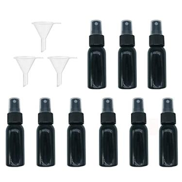 Imagem de Pacote com 36 frascos de spray de 30 ml, frascos de spray de névoa fina recarregáveis, frascos de perfume, pulverizadores, cosméticos, atomizadores, frascos de spray de PET para limpeza (Preto)