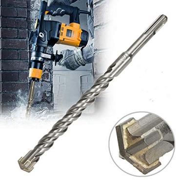 Imagem de Broca Multi-Material – Ferramentas de broca Senrise, 6 peças, haste redonda para azulejos, concreto, tijolo, vidro, plástico e madeira, 5 mm × 110 mm, HA0662G, Prata, 10mm×450mm