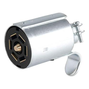 Imagem de CURT 58190 Conector de chicote de fiação de lâmina RV de 7 pinos lateral do reboque