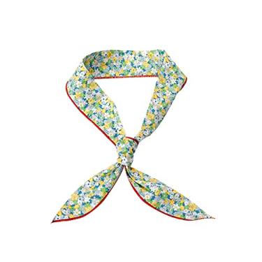 Imagem de Bandana refrescante para cães pet floral cachecol de gelo reutilizável respirável coleiras de verão babador de resfriamento instantâneo envoltório de pescoço para caminhada, verde, G: 100 cm