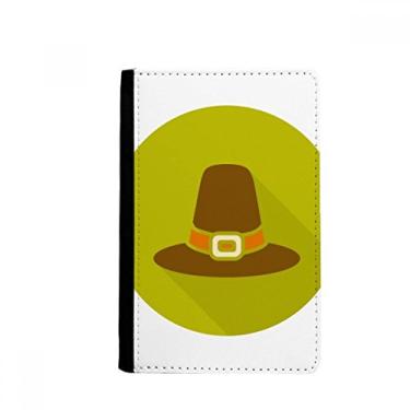 Imagem de Chapéu formal para o dia de Ação de Graças com padrão de passaporte Notecase Burse carteira porta-cartão, Multicolor