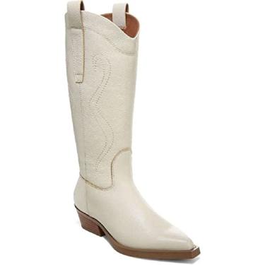 Imagem de Franco Sarto Botas femininas L-liandra cano médio panturrilha, Couro Putty, 6