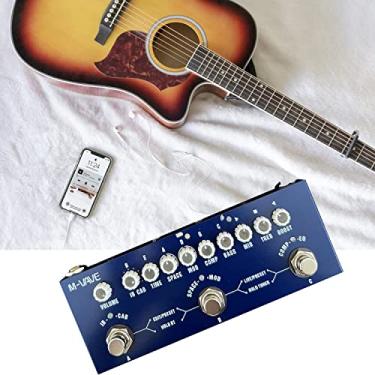 Imagem de Multiefeitos de Baixo Guitarra cubo bebê recarregável multi efeitos pedal para baixo elétrico guitarra gravação interface de áudio função cuvave pedal