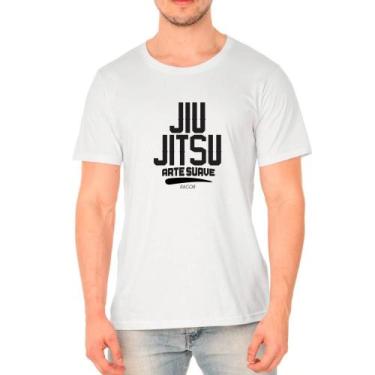 Imagem de Camiseta Masculina Algodão Jiu Jitsu Conforto Leve Casual - Ragor