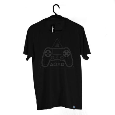 Imagem de Camiseta Brand Controle PS4, Playstation, Adulto Unissex, Preto, M