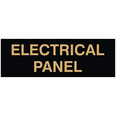 Imagem de Painel elétrico para porta/parede - Plástico gravado a laser - Placa perfeita para casa, negócios ou escola