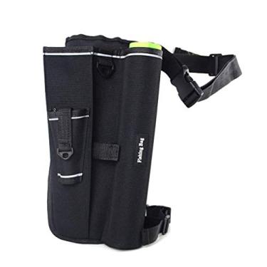 Imagem de Mochila de pesca Bolsa de equipamentos de pesca Bolsa de equipamento de pesca à prova d'água com suporte para haste e caixa de equipamento para caminhadas, pesca, ciclismo