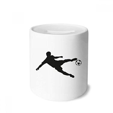 Imagem de DIYthinker Caixa de moedas de cerâmica com desenho de futebol americano e porta-moedas para presente