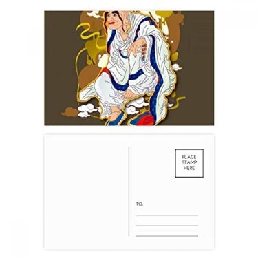 Imagem de Conjunto de cartões postais Culture Eighteen Arhats de aniversário para enviar cartão de agradecimento