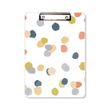 Imagem de Cores abstratas plantas arte padrão prancheta pasta bloco de escrita placa de suporte A4