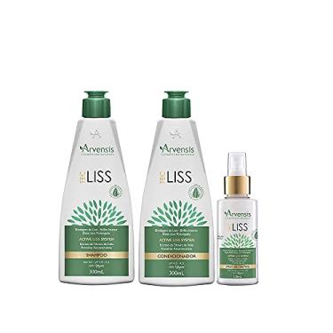 Imagem de Kit Arvensis Tec Liss Shampoo + Condicionador 300ml + Protetor Térmico - 120ml
