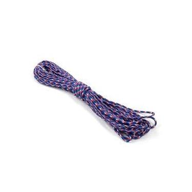 Imagem de Corda de 1,5 m 550 m – Paracord – Nylon trançado (vermelho branco azul)