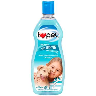 Imagem de Shampoo I Love Pet Peles Sensíveis para Cães e Gatos - 500 mL