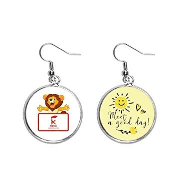 Imagem de Brinco de flor de sol para eliminação de resíduos nocivos, gotas, joias, moda