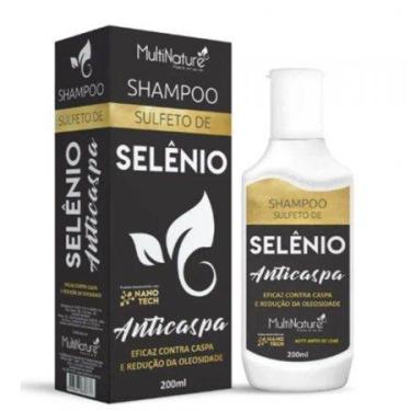 Imagem de Shampoo De Selênio Com Melaleuca Anticaspa 200ml Multinature - Multnat