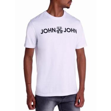 Imagem de Camiseta John John Basic Logo Masculina - Branco - GG-Masculino
