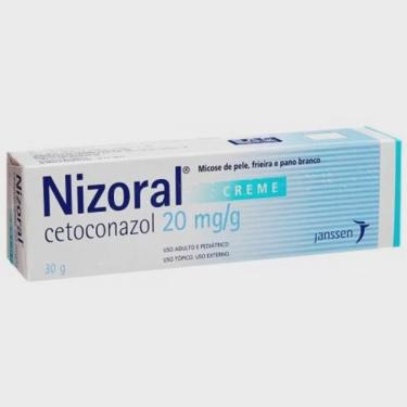 Imagem de Nizoral 20mg/g, caixa com 1 bisnaga com 30g de creme de uso dermatologico