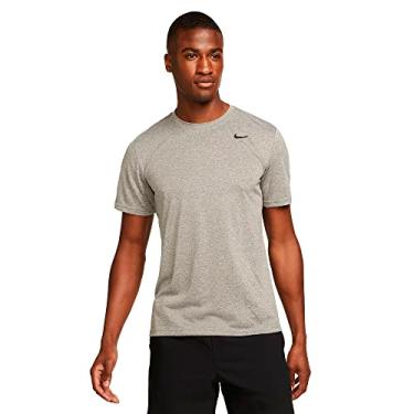 Imagem de Nike Camiseta de treino masculina, Cinza carbono | Preto, G
