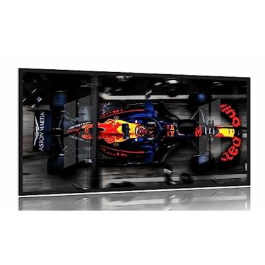 Imagem de Quadro Decorativo Red Bull Troca Pneus 130x60 Moldura 2x2