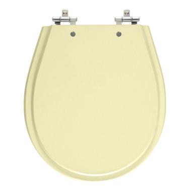 Imagem de Assento Sanitário Avalon Bone (Bege Claro) Tampa para Vaso Ideal Standard de Madeira Laqueada