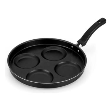 Imagem de Frigideira 4 Ovos Gourmet Multiuso Antiaderente Teflon Preta