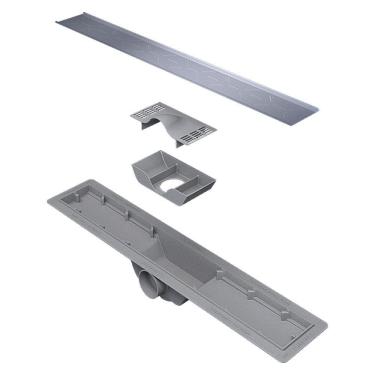 Imagem de Ralo Inox Versata 60Cm Tampa Invisível - Marrom