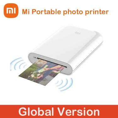 Imagem de Versão Global Xiaomi Mi Impressora Fotográfica Portátil AR Foto ZINK Bolso Térmico Mini Suporte para