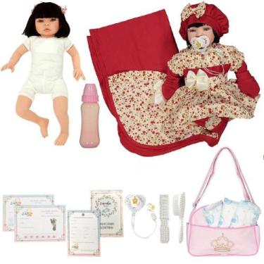 Imagem de Bb Reborn Que Fala Princesa Com Kit Maternidade - Cegonha Reborn Dolls