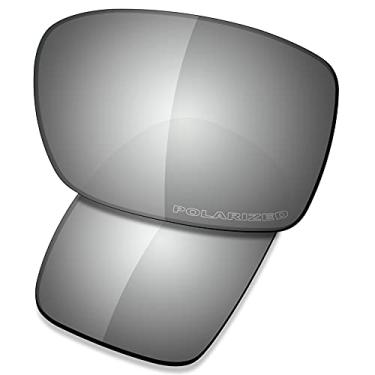 Imagem de SAUCER Lentes de substituição premium para óculos de sol Oakley Turbine OO9263 High Defense - Metal cromado polarizado