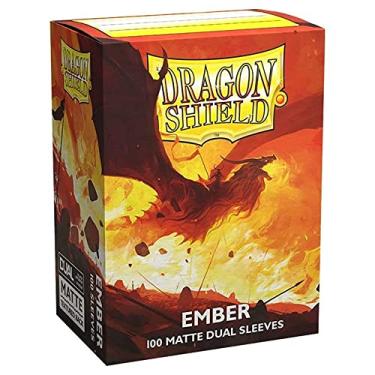 Imagem de Pacote individual Dragon Shield Dual Matte Ember tamanho padrão 100 unidades