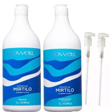 Imagem de Lowell Mirtilo Extrato Kit Shampoo Condicionador 1 Litro