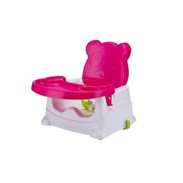 Imagem de Cadeira Booster Alimentação Infantil Ursinho Baby Style - Rosa - Tapuz