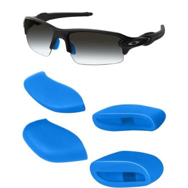 Imagem de Nosepad de substituição de peça de nariz da Mryok para óculos de sol Oakley Si Speed - Opt., Sky Blue, One Size