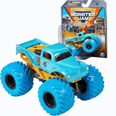 Imagem de Carrinho Monster Jam 1:64 Whiplash Pneu Azul Sunny 2025