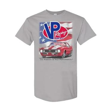 Imagem de Camiseta VP Racing Fuels - Camaro Hotrod 1967 - Camiseta Premium Softstyle - Oficialmente Licenciada VP Apparel, Cinza, GG