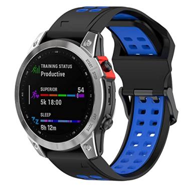 Imagem de Pulseira de substituição para relógio Garmin Fenix 7S Solar de 20 mm para Garmin Fenix 6S Pro/Fenix 7S/Fenix 5S (azul)