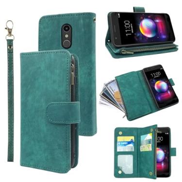 Imagem de Capa carteira compatível com LG K30 2018/Premier Pro LTE/Phoenix Plus/Harmony 2/K10/K11/Xpression e porta-cartões vintage premium com suporte para celular LGK30 K 30 30K LMX410 feminino masculino