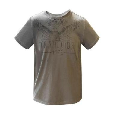 Imagem de Camiseta Masculina Ellus Tradition Classic Cinza Escuro-Masculino