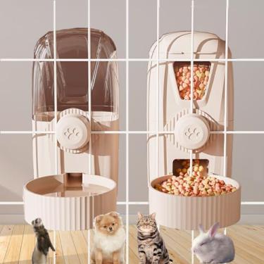 Imagem de Cdycam Dispensador automático de água para ração para animais de estimação, 1000 ml, alimentador de grande capacidade, refil de gravidade, conjunto de água com sucção de alimentos e sifão para cães,