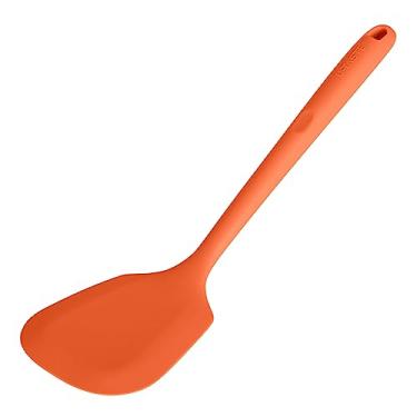 Imagem de Espátula de silicone resistente ao calor de 600ºF: U-Taste Flipper de espátula de cozinha sólida de 34,5 cm, utensílio de cozinha de borracha fina e flexível de grau alimentício para virar ovos,