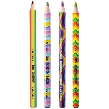 Imagem de 4 Lápis de Cor Jumbo Rainbow Tris