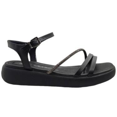 Imagem de Sandália Feminina Papete Casual Dia a Dia Fly Easy com Strass Conforto Ramarim 2424203